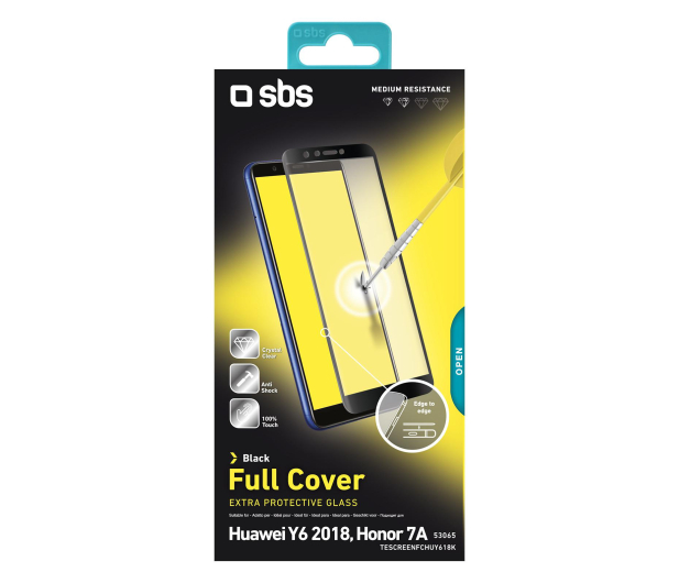 SBS Szklo do Huawei Y6 2018 czarn # - 1457249 - zdjęcie 2